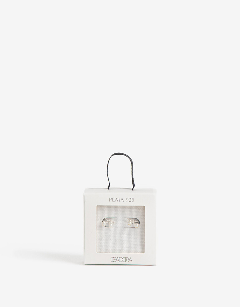 Aros Pasantes Perla Aros Pasantes Plata 925 - Plateado