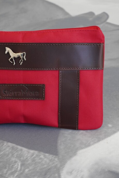 Sobre Cartuchera Mustang Chocolate / Rojo