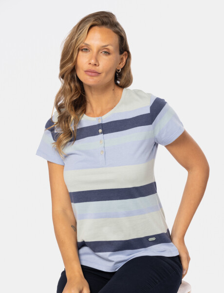 REMERA RAYADA Verde