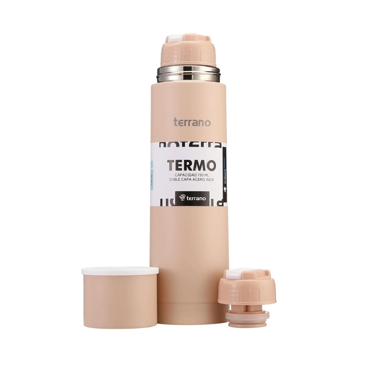 Termo Bala Terrano 750ML Acero Inoxidable - ROSA 