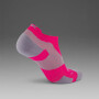 Vectr Light Cushion No Show Compression Socks - Unisex Magenta/light Grey