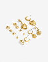 Aros Sets Metal Set Aros Moneds Y Soles - Dorado Oro Amarillo