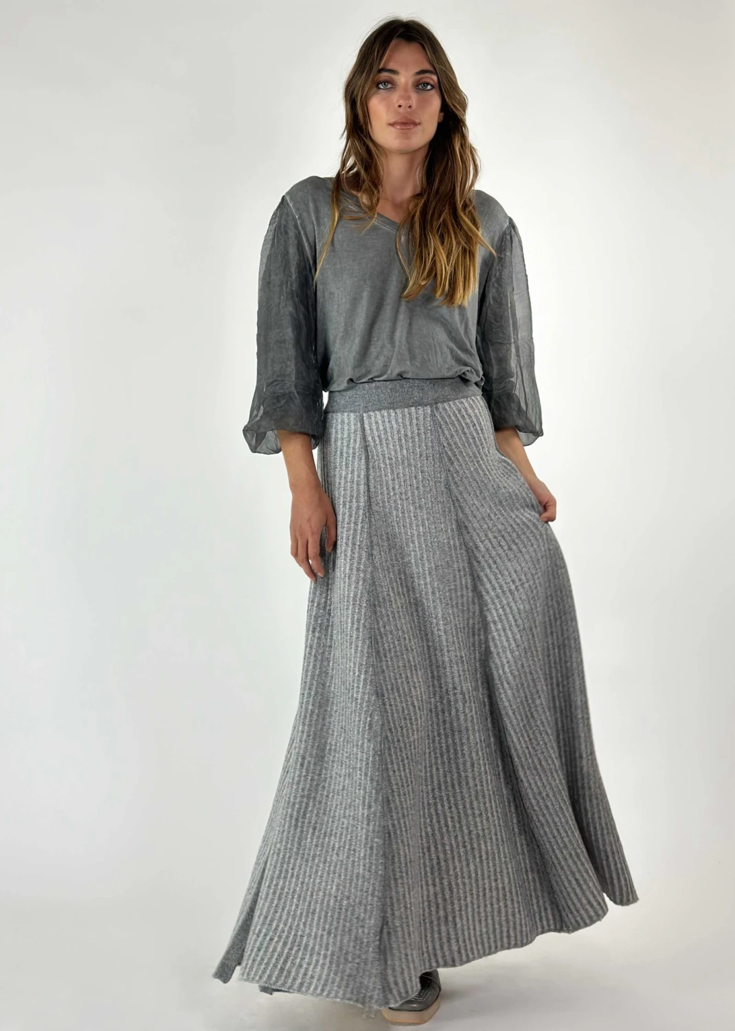 POLLERA LICIA gris s/m