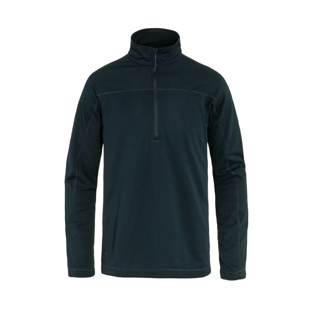 Casaca Fjallraven Abisko Lite Fleece Half Zip M Hombre Dark Navy
