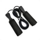 Cuerda de Saltar con Rulemán de Neopreno para Ejercicio Fitness y Crossfit Negro