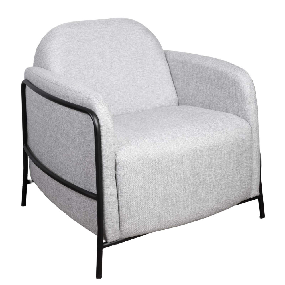 BUTACA TELA-Y-METAL GRIS ASHLEY