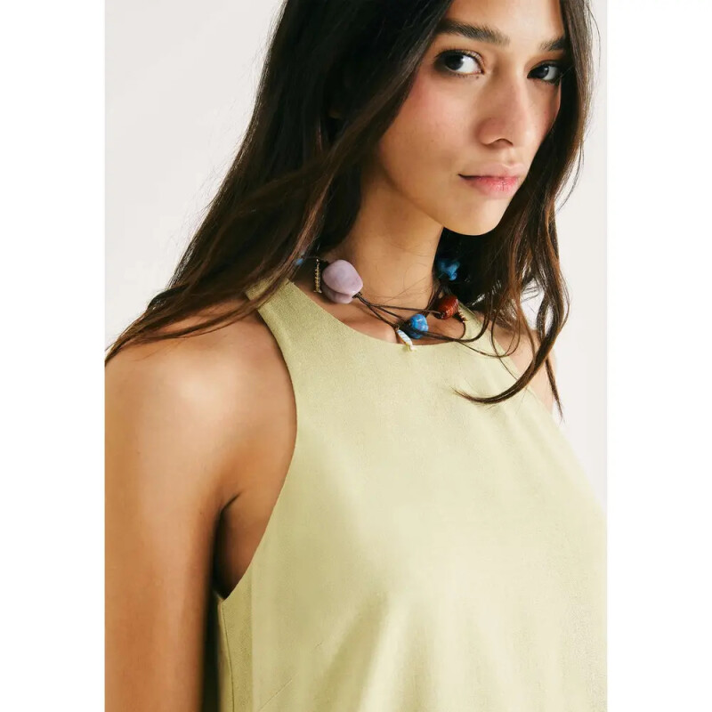 VESTIDO FEM VERDE CLARO