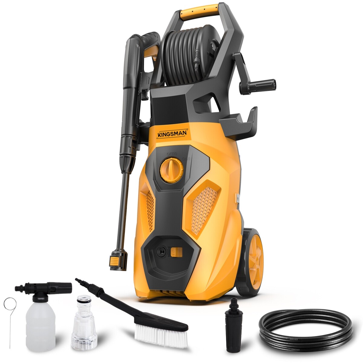Hidrolavadora Kingsman Alta Presión 152 bar + Accesorios 