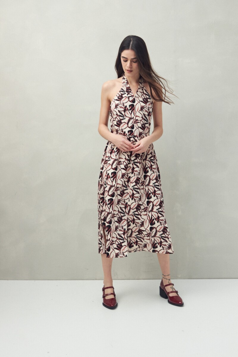 VESTIDO ORIENTAL Ladrillo