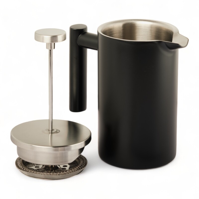 Cafetera Prensa Francesa Doble Parede Ac-Inox 600ml Negro