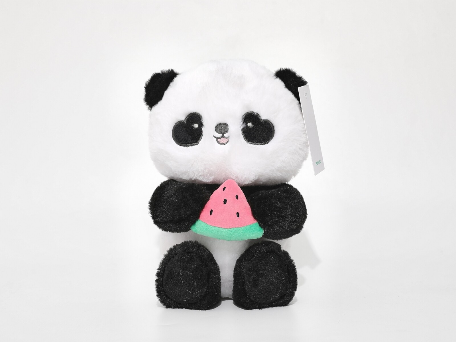 PELUCHE 30 CM (PANDA CON SANDÍA EN POSICIÓN SENTADO) 