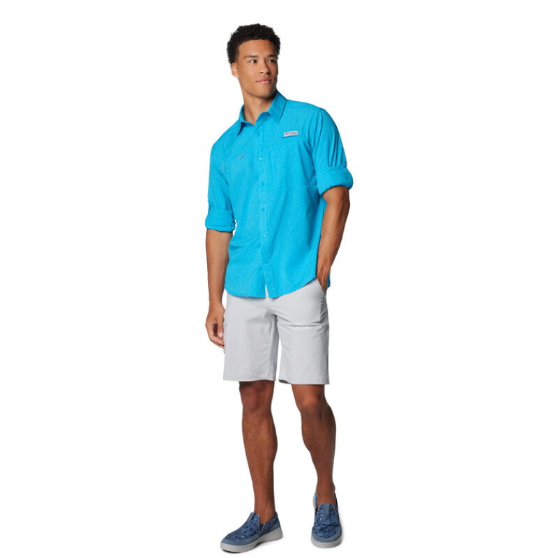 Camisa PFG Solar Breeze Woven Hombre OCEAN BLUE