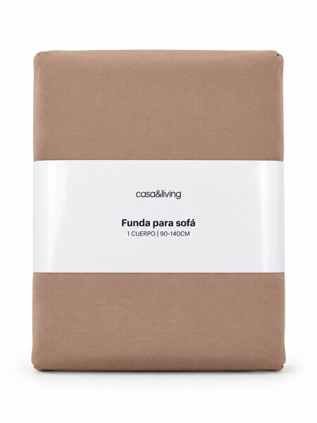 FUNDA PARA SOFA 1 CUERPO TAUPE