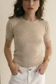 REMERA TEJIDA BRANDY BEIGE ML