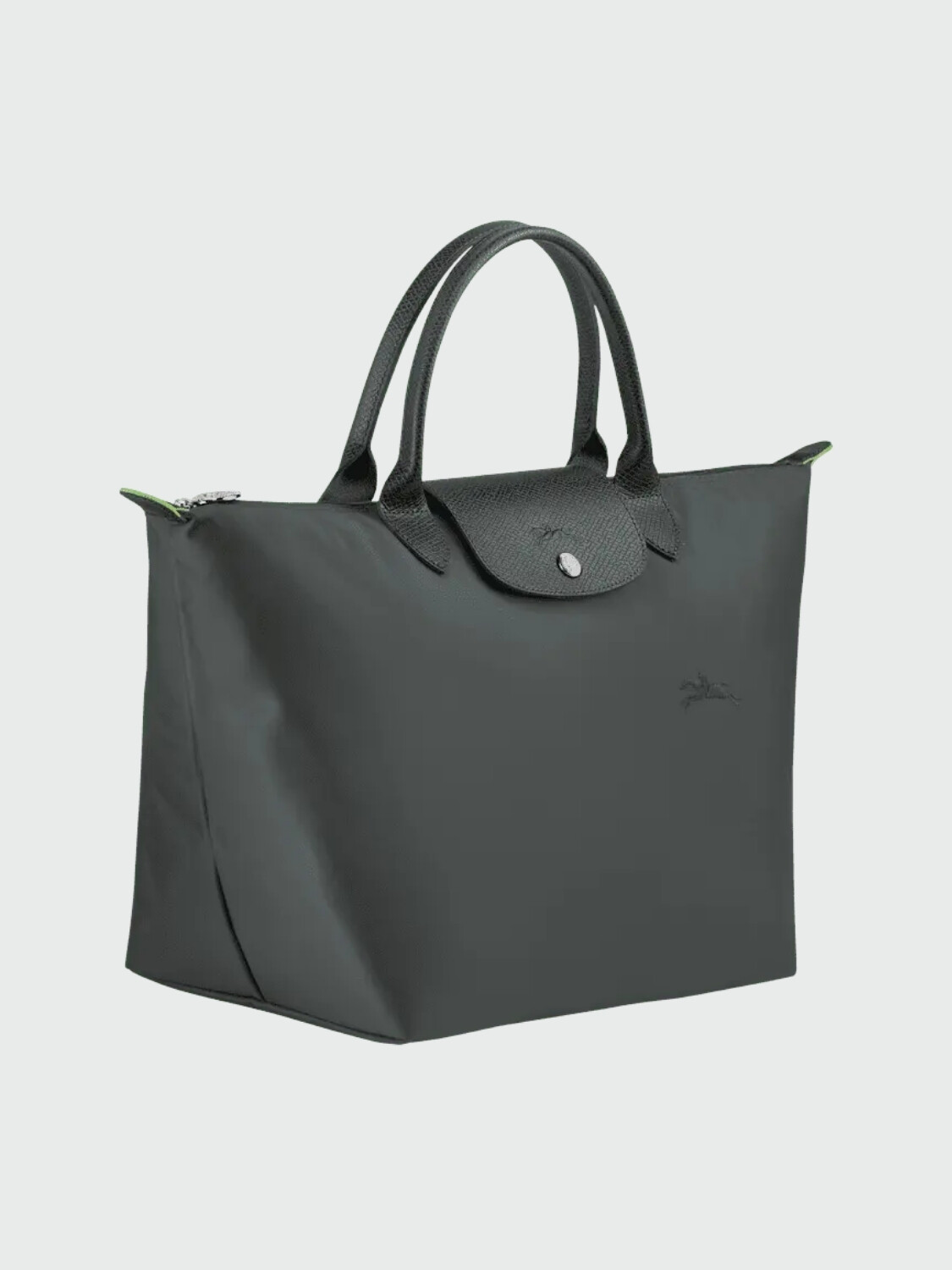 Longchamp - Tote Bag Le Pliage Green M Negro Estampado