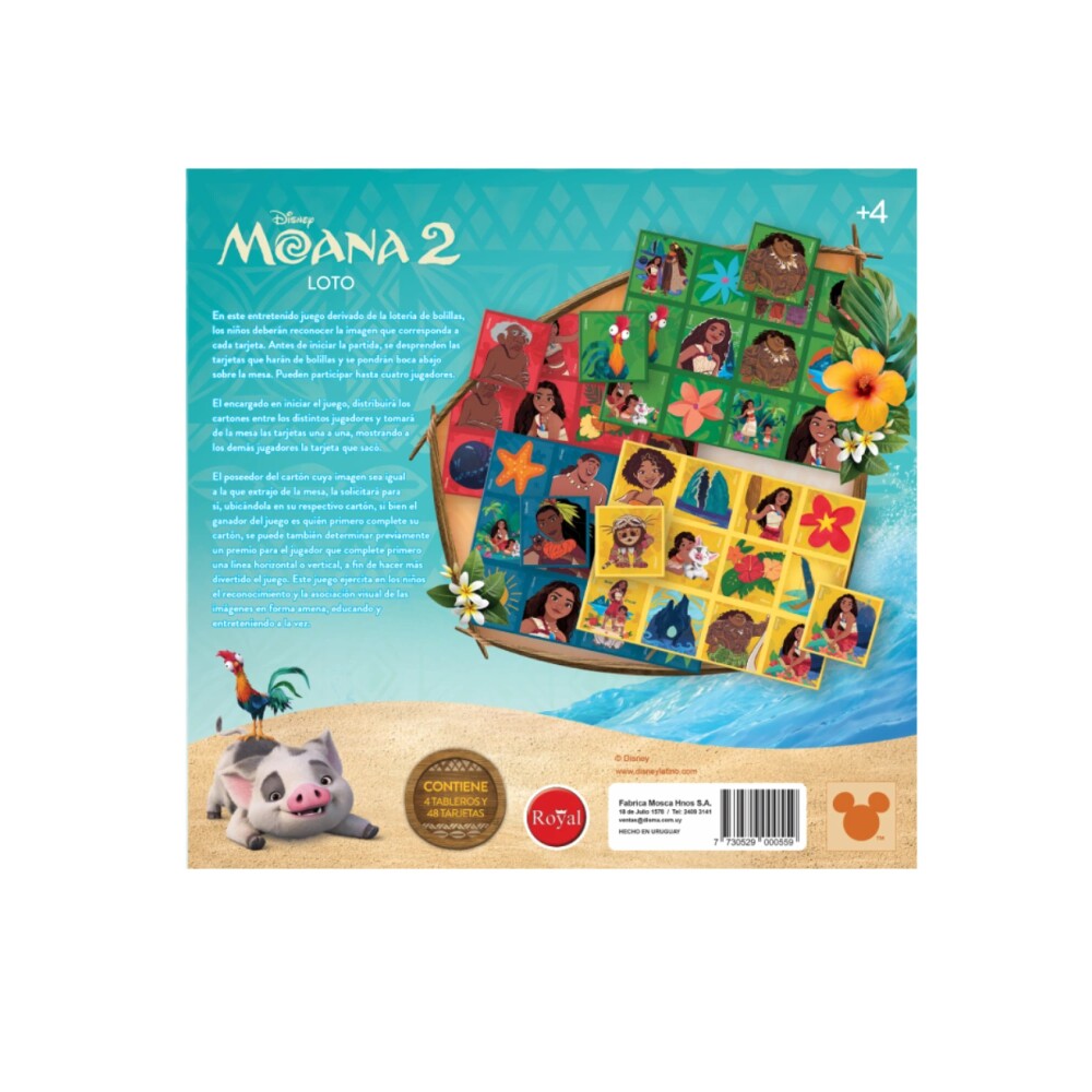 Loto Infantil Moana 2 Royal LOTO MOANA 2 ROYAL