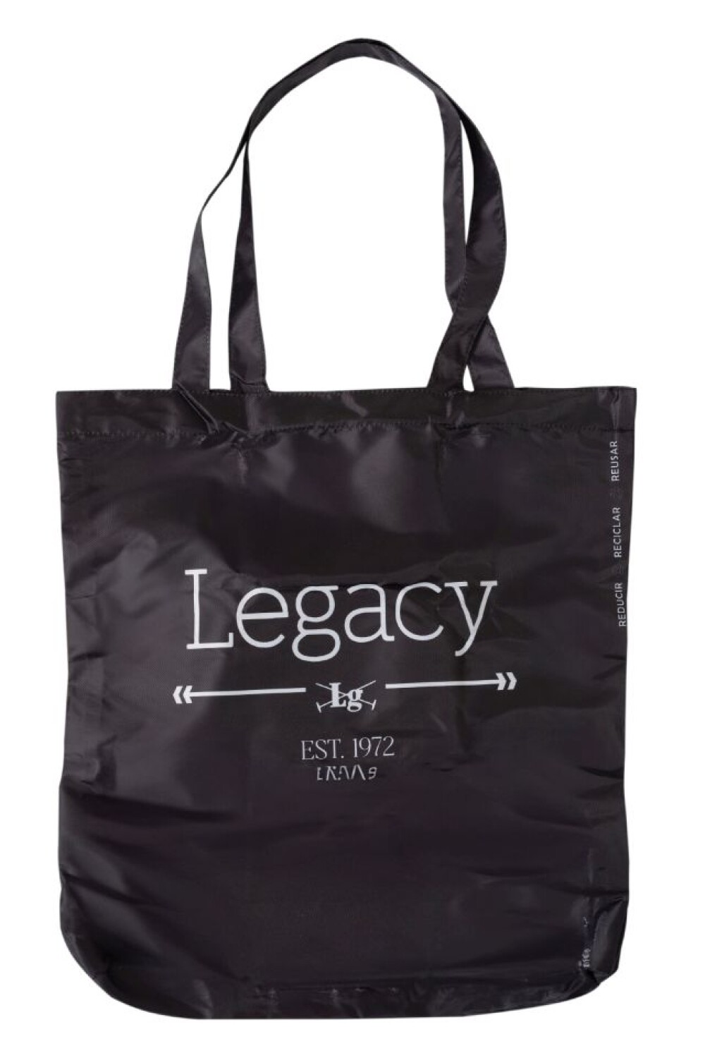 BOLSA PLEGABLE ESTAMPADA Negro