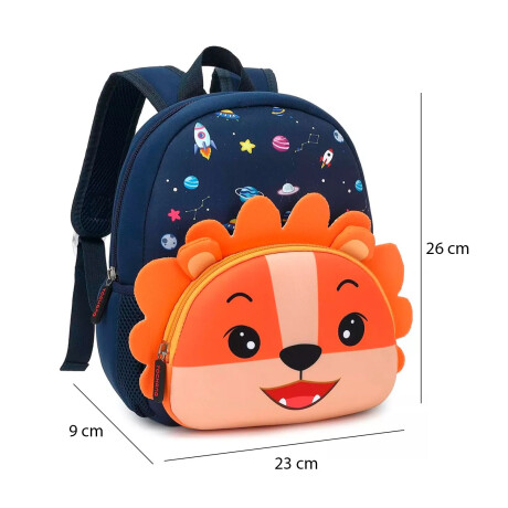 Mochila de Neopreno Brio con Diseño Infantil Escolar Unisex Azul