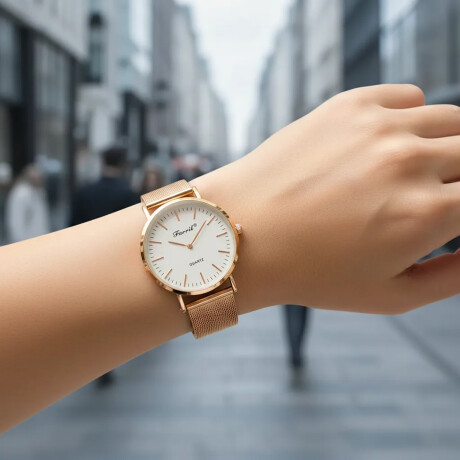 Set Reloj Cobre+ Brochas Maquillaje + Neceser + Spa Facial Cobre