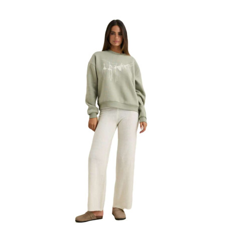 Buzo Rhythm Melia Crew Neck Fleece Verde