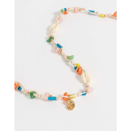 Collar Corto Beach Blanco Crudo