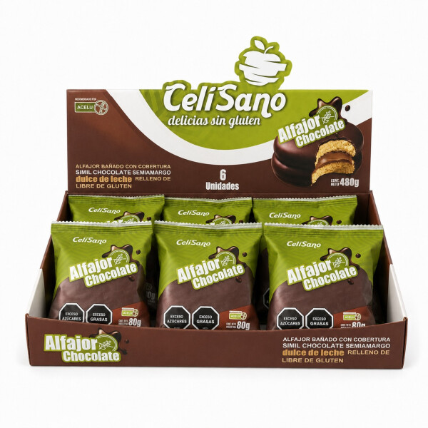 Alfajor choco negro x 6 unidades Alfajor choco negro x 6 unidades