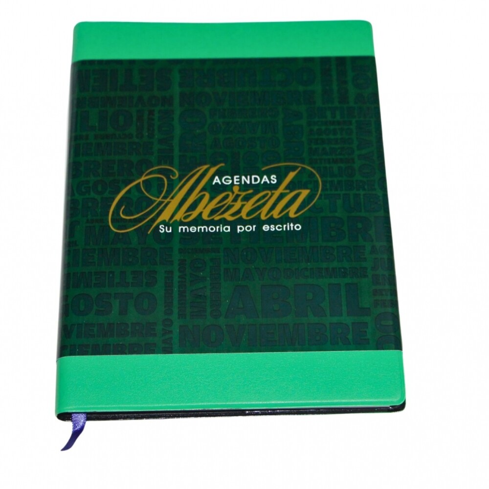 AGENDA ABEZETA 200 CLASICA DEL AÑO TAPA FUNDA COLOR VERDE