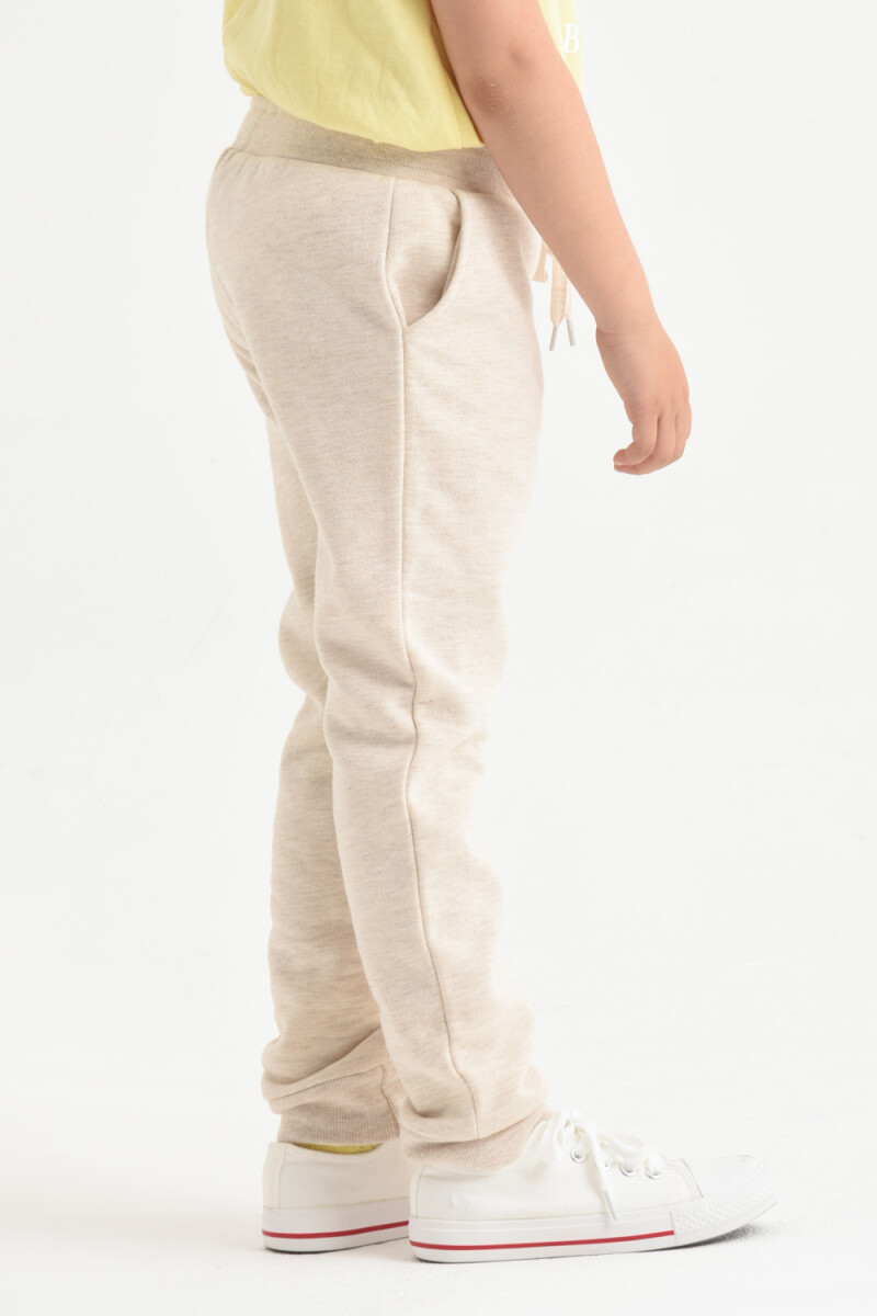 Pantalón deportivo Beige Melange