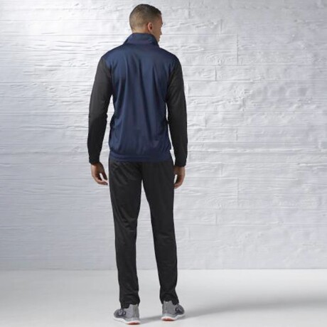 Equipo Deportivo Campera Pantalón Reebok Hombre Ts Tricot Negro/azul