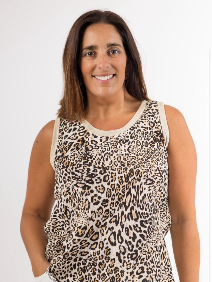 Musculosa viscosa animal print Musculosa viscosa animal print