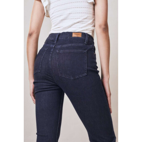 Crop Flared Tiro Alto Jean Oscuro