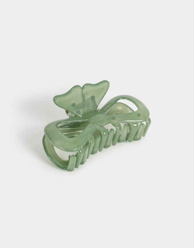 Broche Con moño Broche Acrílico Moño - Verde Medio