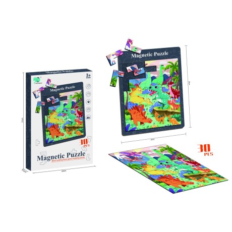 Puzzle magnético infantil - dino 81263 001