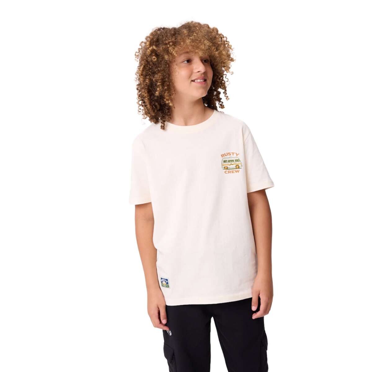 Remera Rusty Lungud Niño - Blanco 