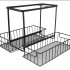 Organizador multiuso Cocina baño Oficina Alacena 2 Estantes Cajones extraibles IMBACK CAN012 Organizador multiuso Cocina baño Oficina Alacena 2 Estantes Cajones extraibles IMBACK CAN012
