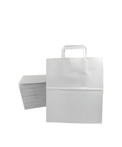 Pack x 50 - bolsa lisa 26x16x30 cm. BLANCO