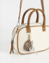 Bowling Cartera Bowling Con Charm - Blanco Crudo