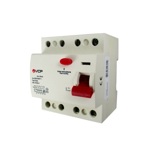 INTERRUPTOR DIFERENCIAL 4P 25A 30MA INTERRUPTOR DIFERENCIAL 4P 25A 30MA