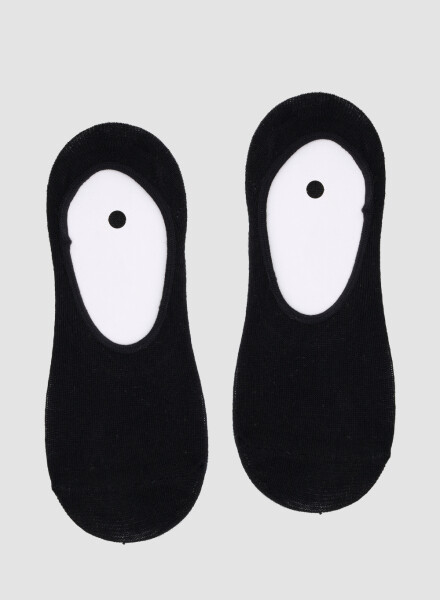 Medias invisibles algodón lisos Negro