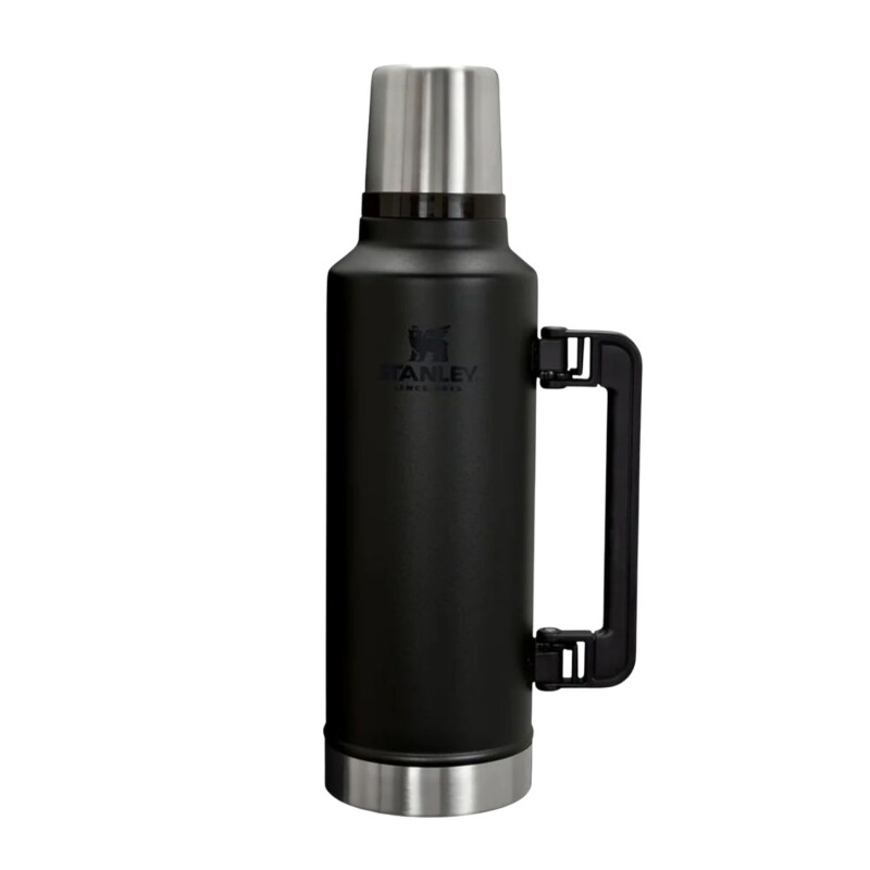 Set Stanley termo de 1.4 lt + mate + bombilla + Yerbera Negro