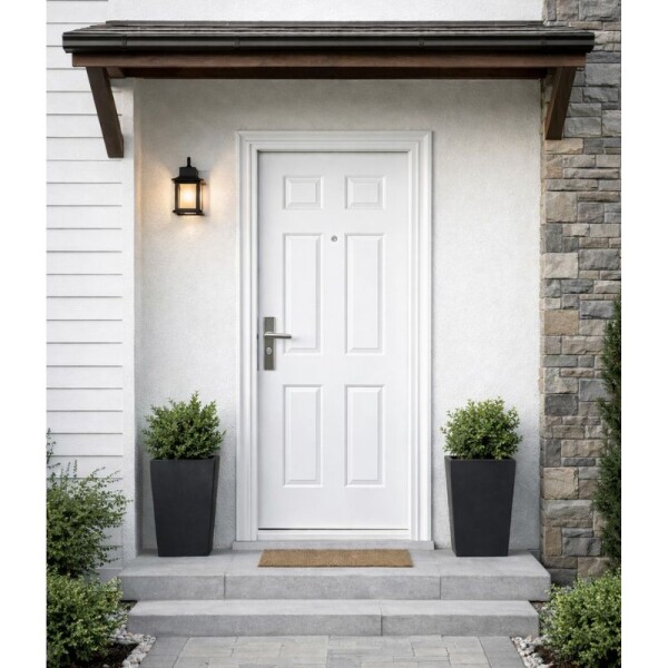 PUERTA SEMI BLINDADA BLANCA 27 KG - DERECHA PUERTA SEMI BLINDADA BLANCA 27 KG - DERECHA