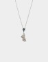 Cadena Corta con Dije Packaging especial Collar De Oso Con Strass - Plateado