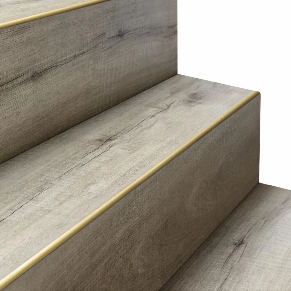 Perfil Step Aluminio 5mm x 2m Oro Mate Perfil Step Aluminio 5mm X 2m Oro Mate