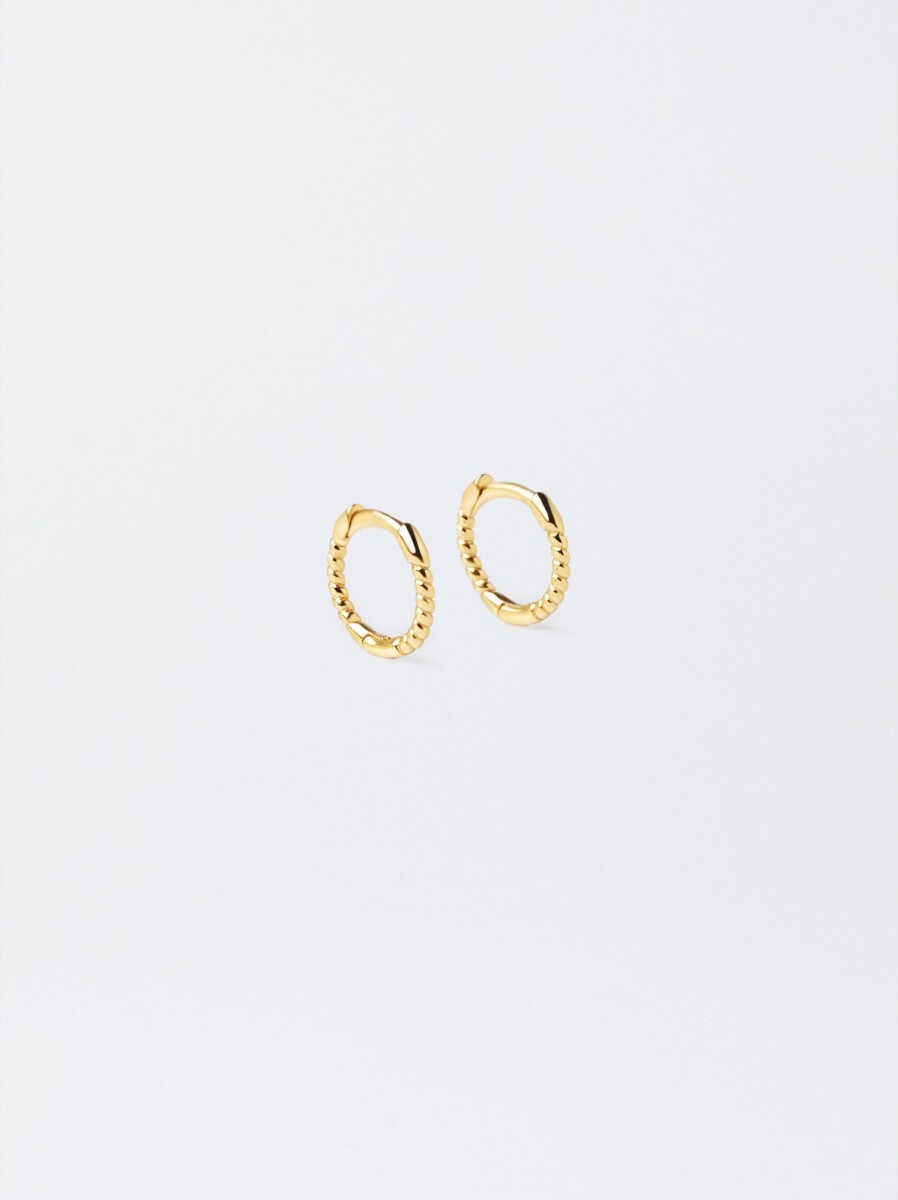 Pendientes De Aro De Plata 925 - dorado 
