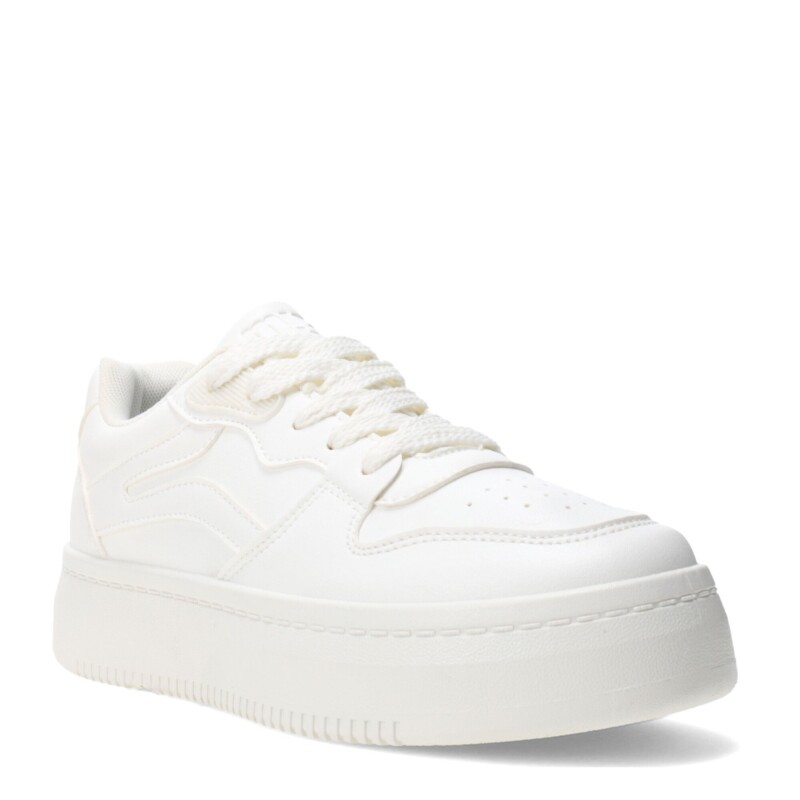 Championes de Mujer Miss Carol Varila Acordonada Blanco