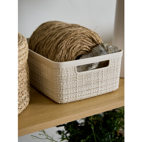 Cesta JUTE 5L plástico blanco crudo Blanco crudo