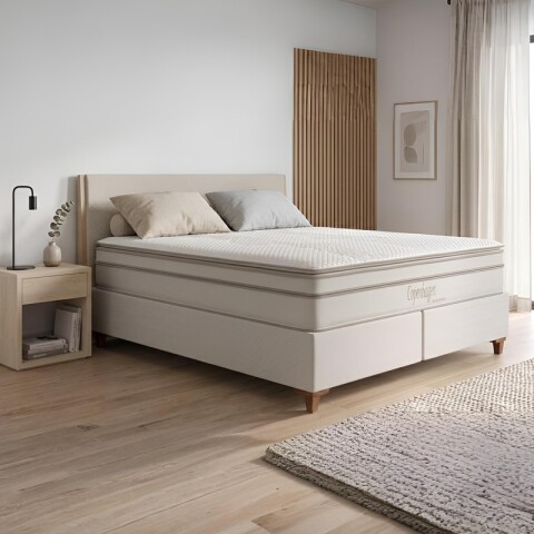 Sommier Copenhagen QUEEN SIZE – Espuma + Resortes Pocket individuales | Máximo confort y diseño premium GARANTIA 10 AÑOS Sommier Copenhagen QUEEN SIZE – Espuma + Resortes Pocket individuales | Máximo confort y diseño premium GARANTIA 10 AÑOS