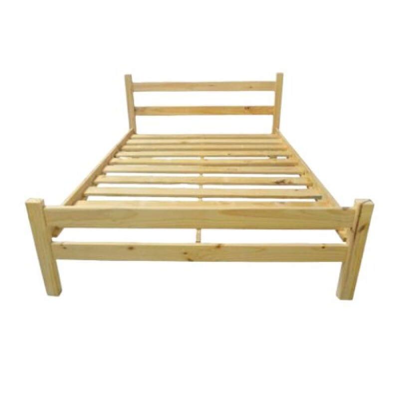 Cama de madera 2 plazas linea nacional 140 x 190 cm Cama de madera 2 plazas linea nacional 140 x 190 cm