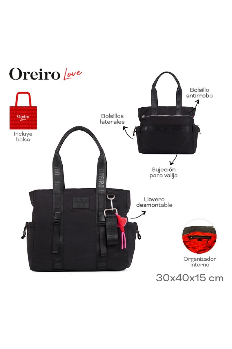 Cartera Las Oreiro Negro