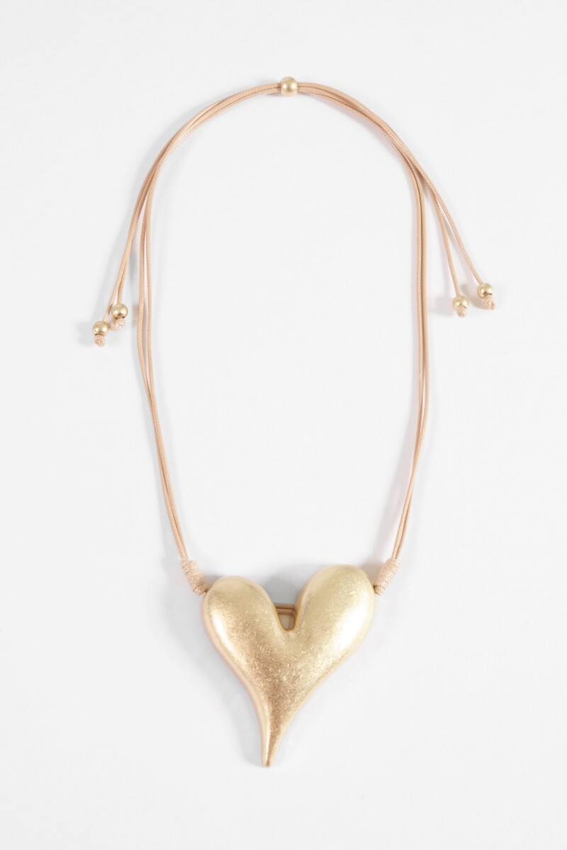 Collar cordón cora antique dorado